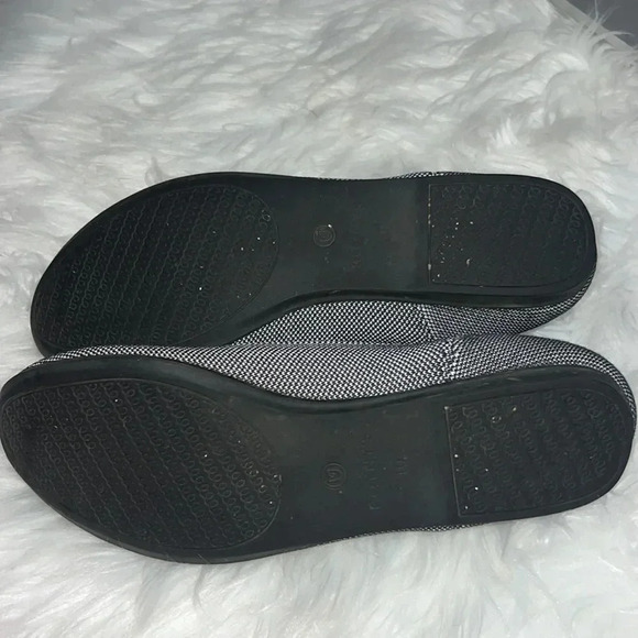 Rothy's Blue White Gray Herringbone Birdseye Round Toe Ballet Flats Womens Sz 10 - Picture 5 of 6
